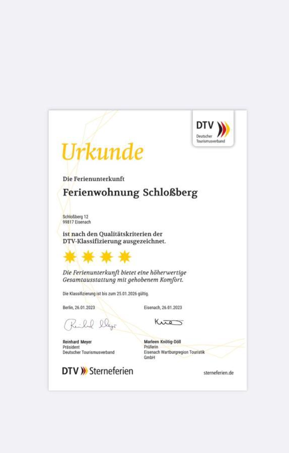 Ferienwohnung Schlossberg Wohnung 2 アイゼナハ エクステリア 写真